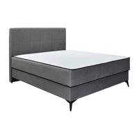 Box Krevet Lina - siva/crna, Moderno, drvni materijal/drvo (140/200cm) - Modern Living