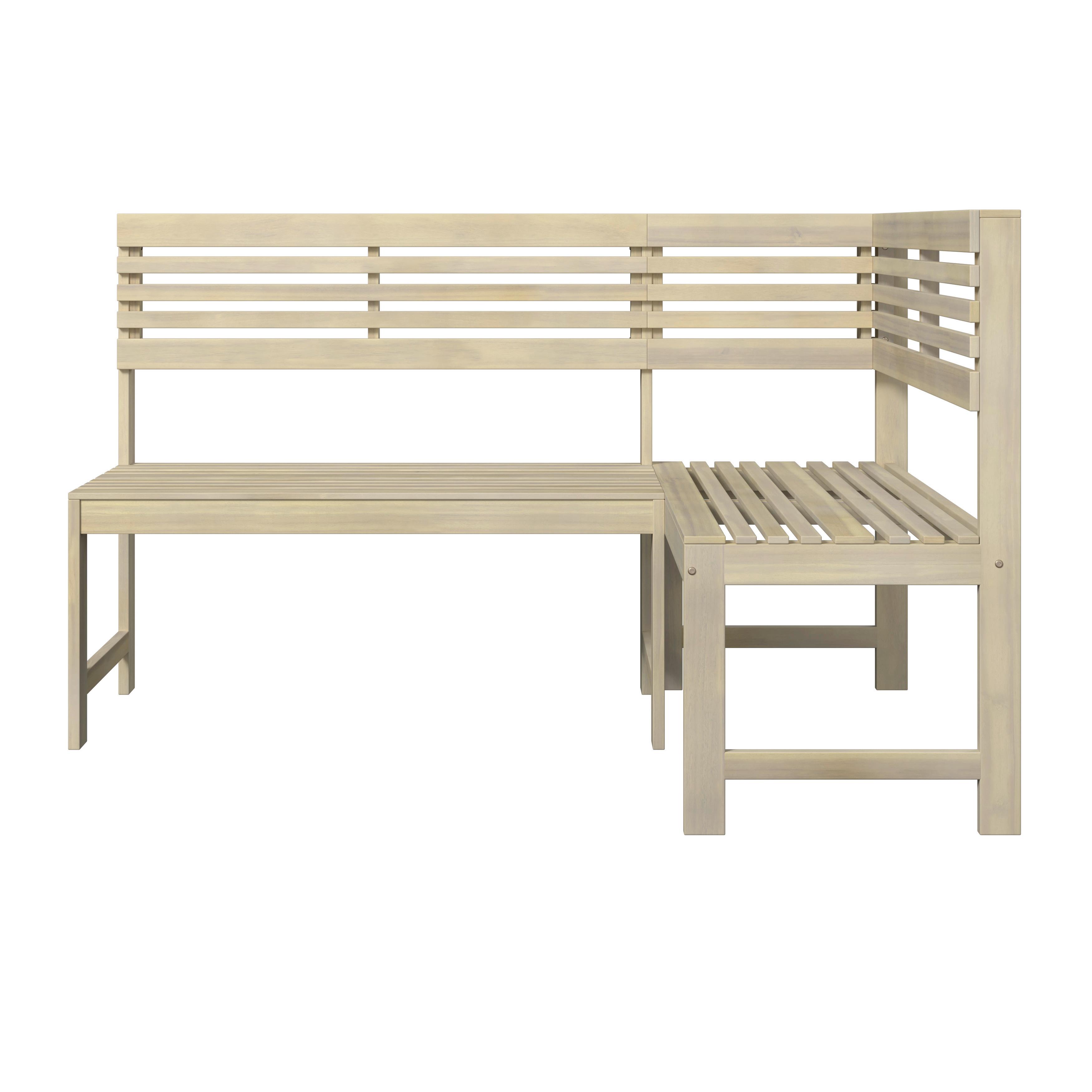UTEMÖBLER SET KARO - akaciefärgad, Natur, trä (46/99,5/75,5cm) - Mömax