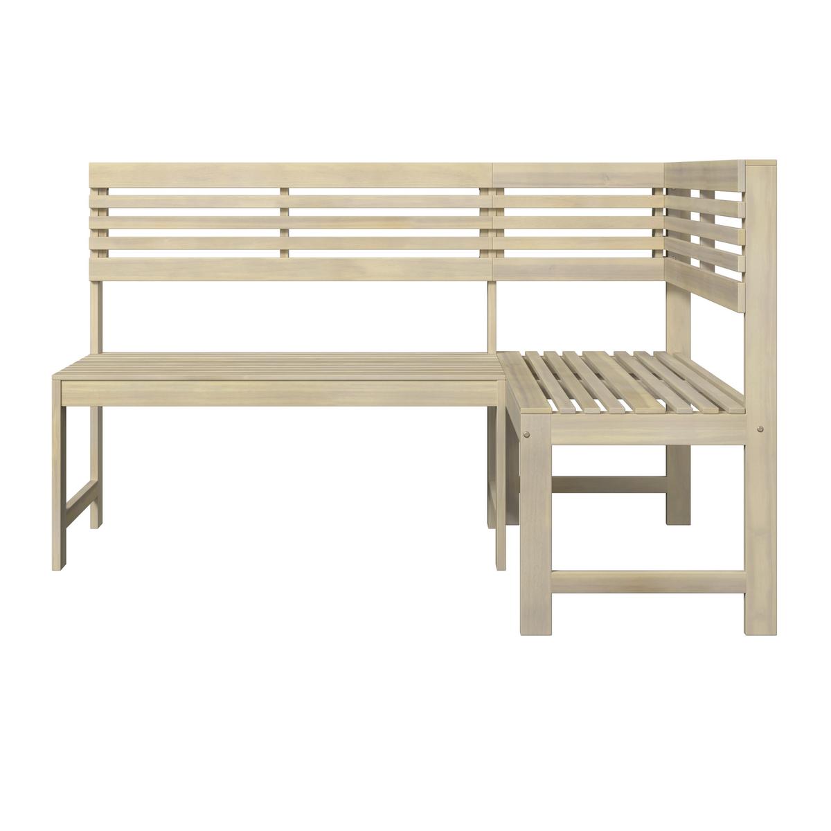 Gartenset Karo Akaziefarben, 3-teilig - Akaziefarben, Natur, Holz (46/99,5/75,5cm) - Mömax