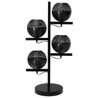 Stehleuchte Eclipse 125 Schwarz - Schwarz, Basics, Metall (31/39/92cm) - Kayoom