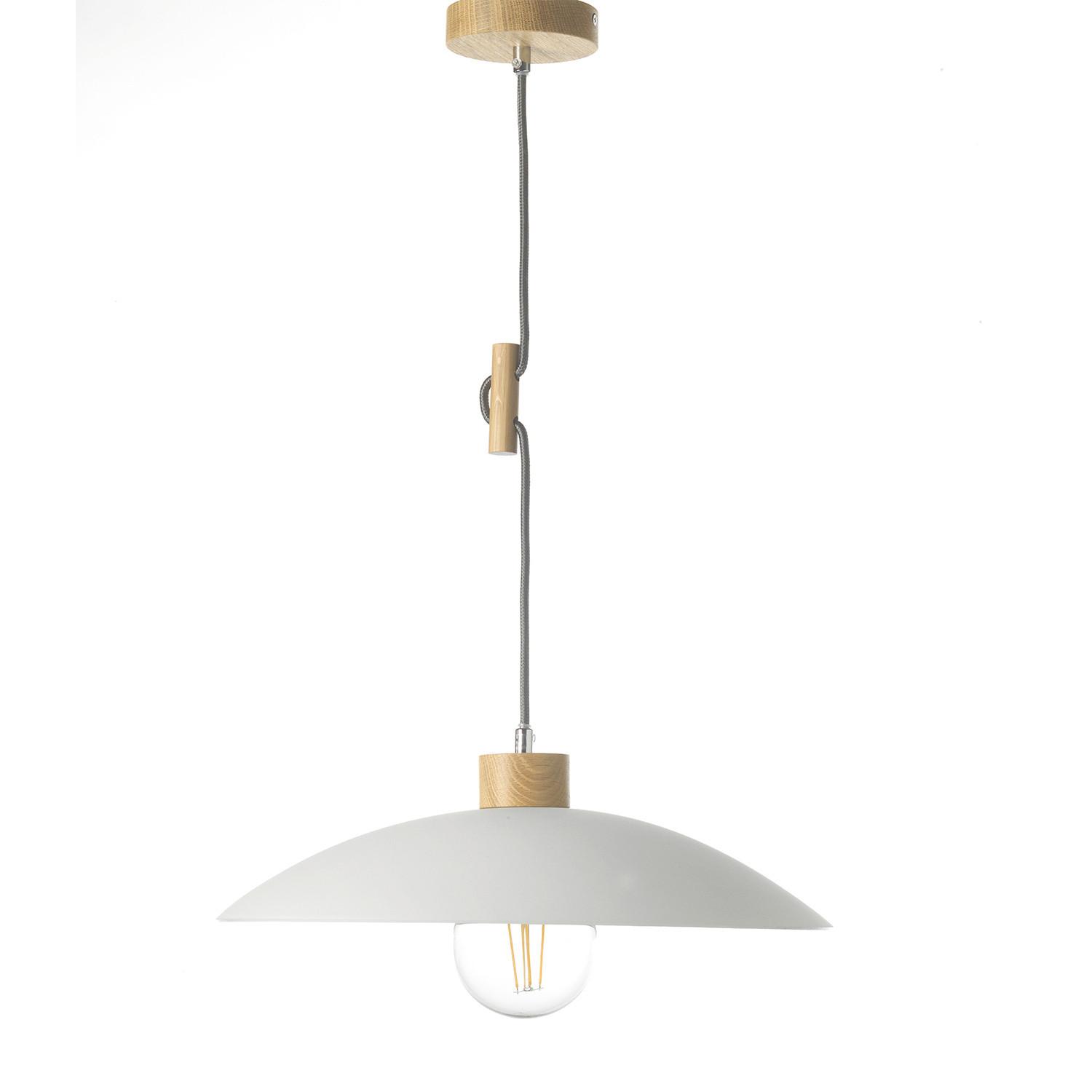 Függőlámpa 4093/s Ohana Vetro - fehér, Basics, üveg/fa (40/40/80cm)