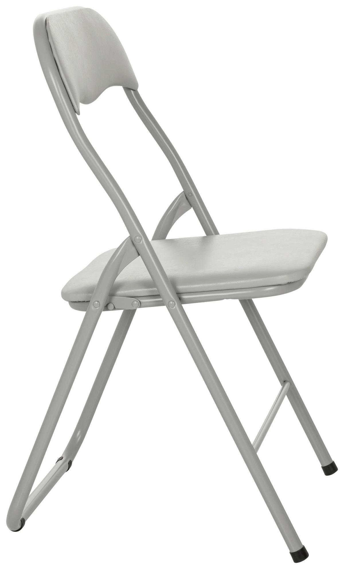 Zložljiv Stol Tudela Basic, Siva - siva, Moderno, kovina (44/81/48cm) - MID.YOU