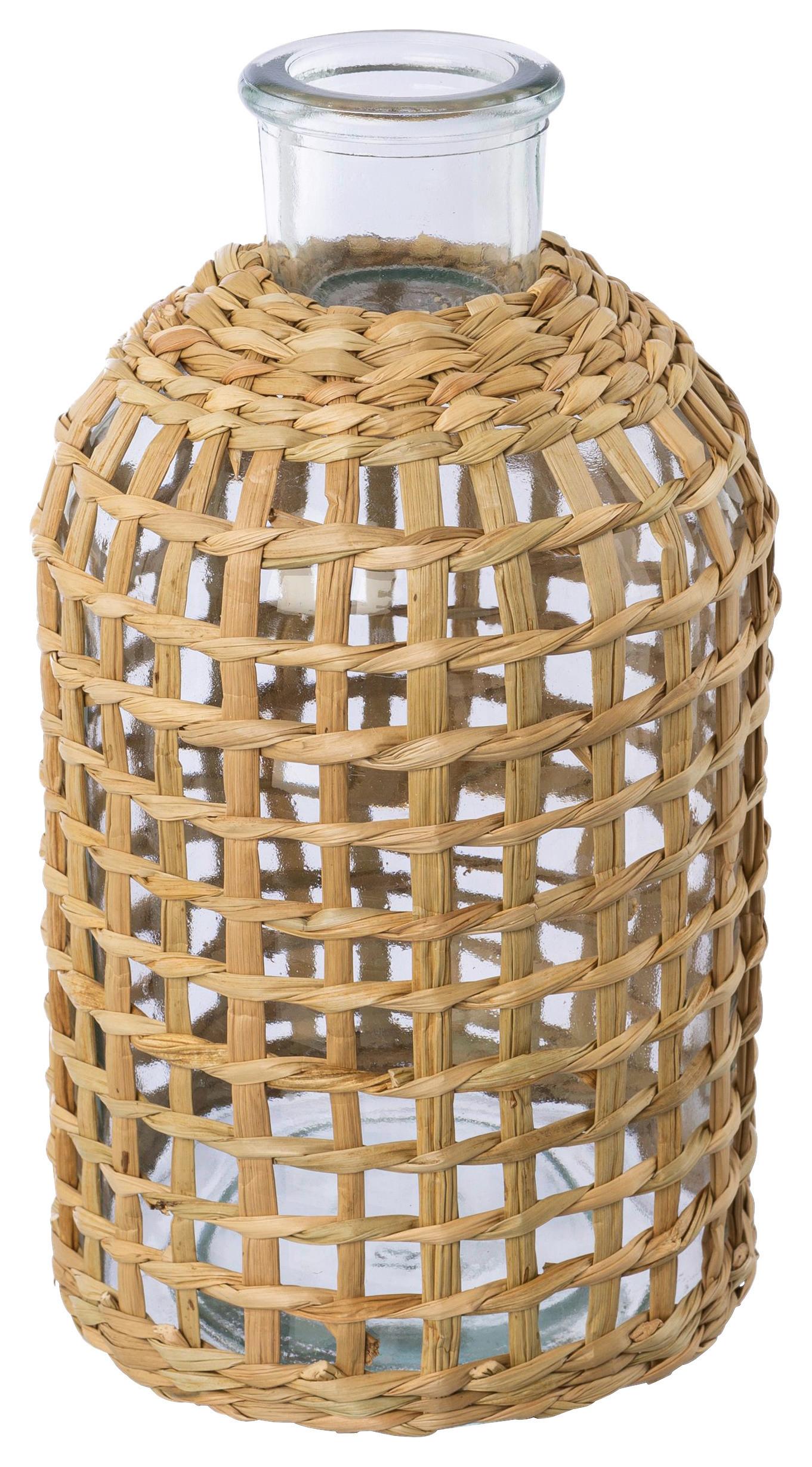 Dekovase Anna aus Glas - Naturfarben, ROMANTIK / LANDHAUS, Glas (11/20cm) - Modern Living