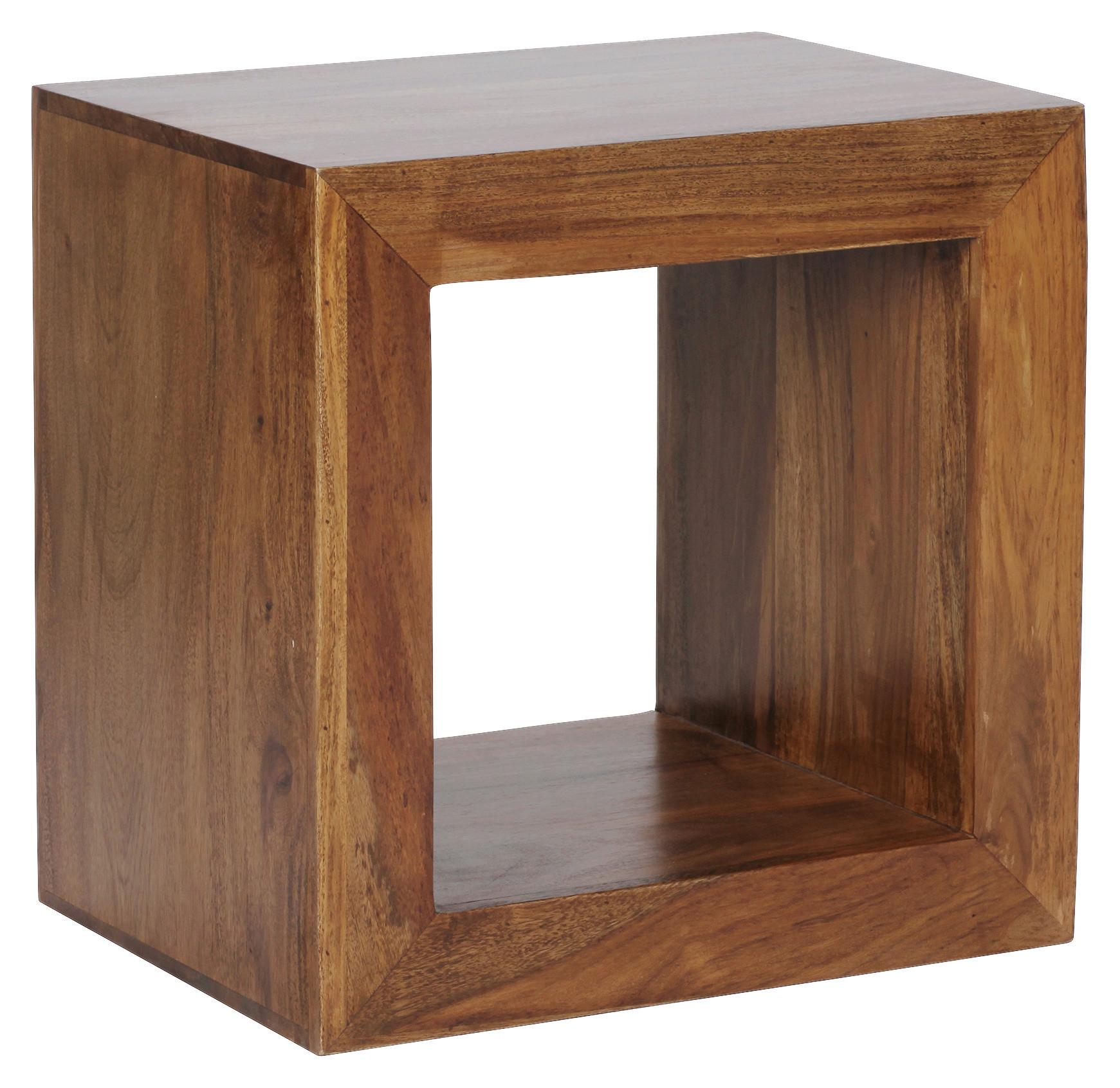 Beistelltisch Mumbai ca. 44x33 cm Sheeshamholz - Sheeshamfarben, Design, Holz (44/33/44cm) - MID.YOU