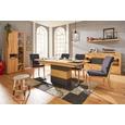Sideboard Graphit/Eiche - Eichefarben/Graphitfarben, KONVENTIONELL, Holz/Holzwerkstoff (165/94/42cm) - ZANDIARA