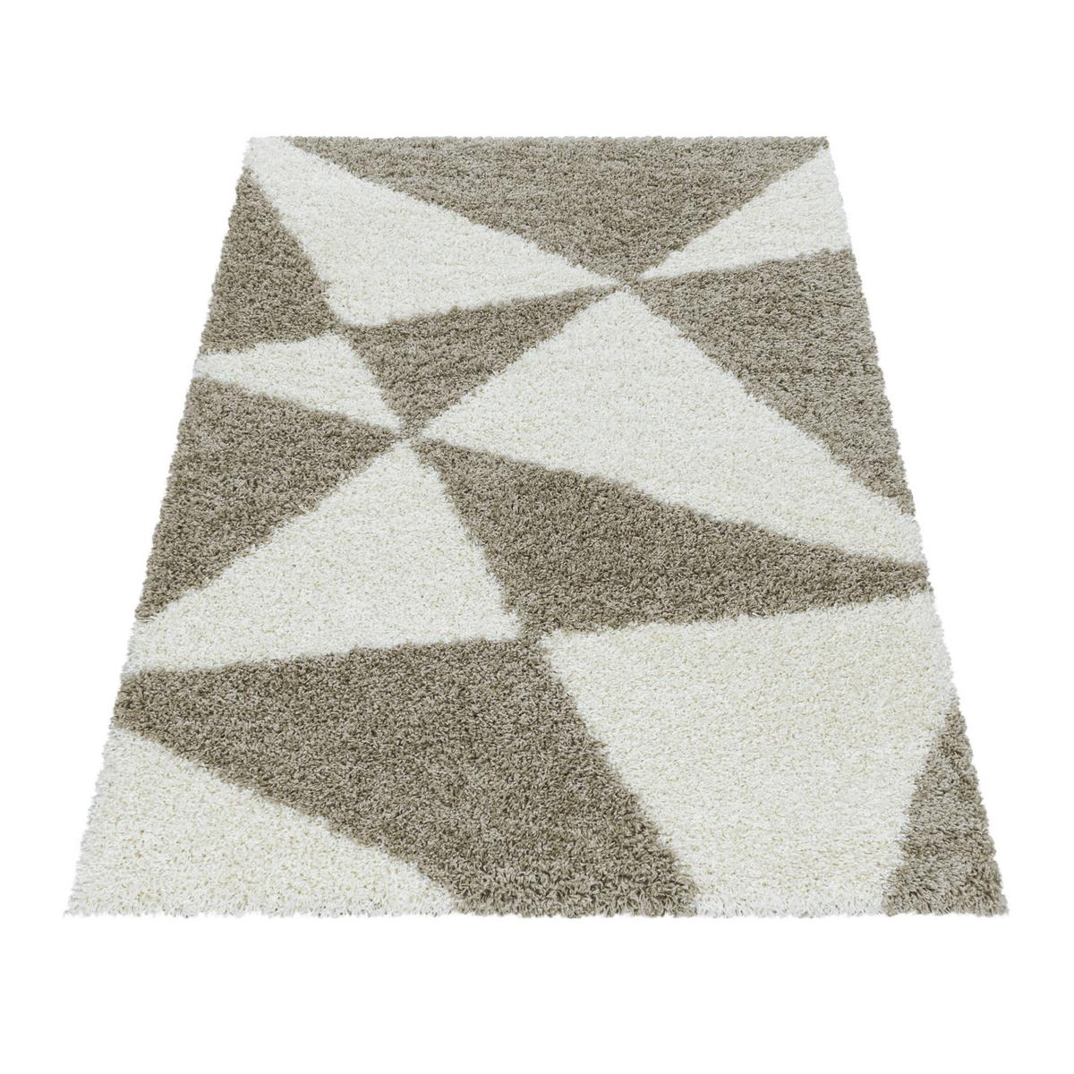 Hochflorteppich Tango Beige ca. 80x150cm - Beige, Design, Textil (80/150cm)
