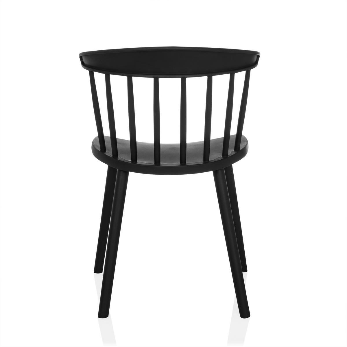 Konferenčni Stol Artifo Rib, Črna - črna, Moderno, umetna masa (53/75/45cm) - MID.YOU