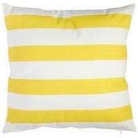 POSZEWKA NA PODUSZKĘ GRADY - biały/żółty, tkanina (48/48cm) - Ambia Garden