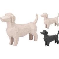 Dekor Kutya Dog Art - fekete/homok, műanyag (21,2/14/5,5cm)