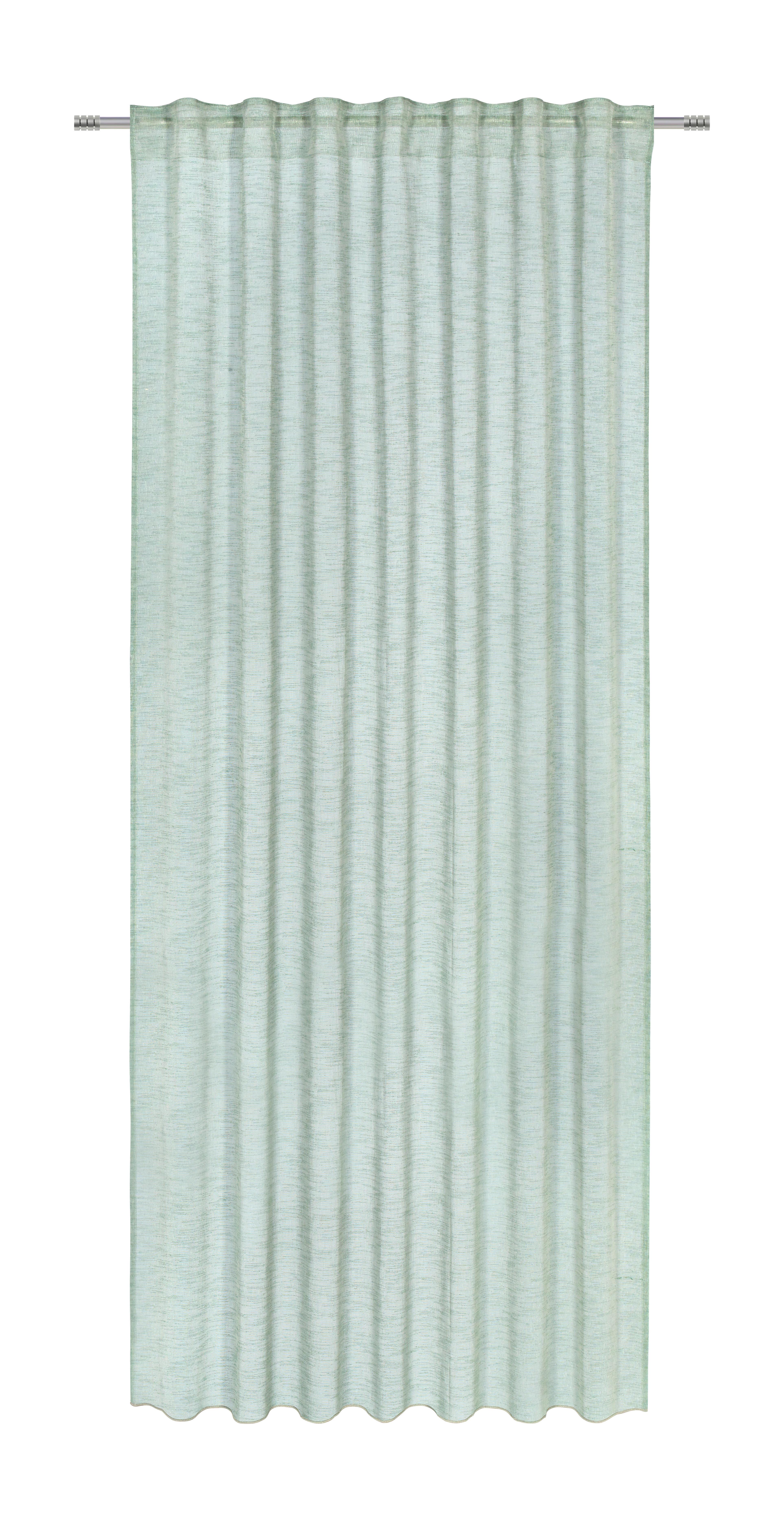 Fertigvorhang Sigrid in Grün ca. 140x300cm - Grün, MODERN, Textil (140/300cm) - Premium Living
