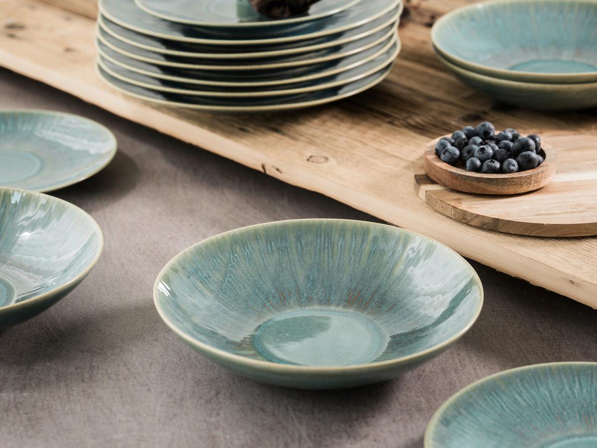 Jedilni Servis Sea Breeze Green, 18-Delni - zelena, Basics, keramika - Creatable