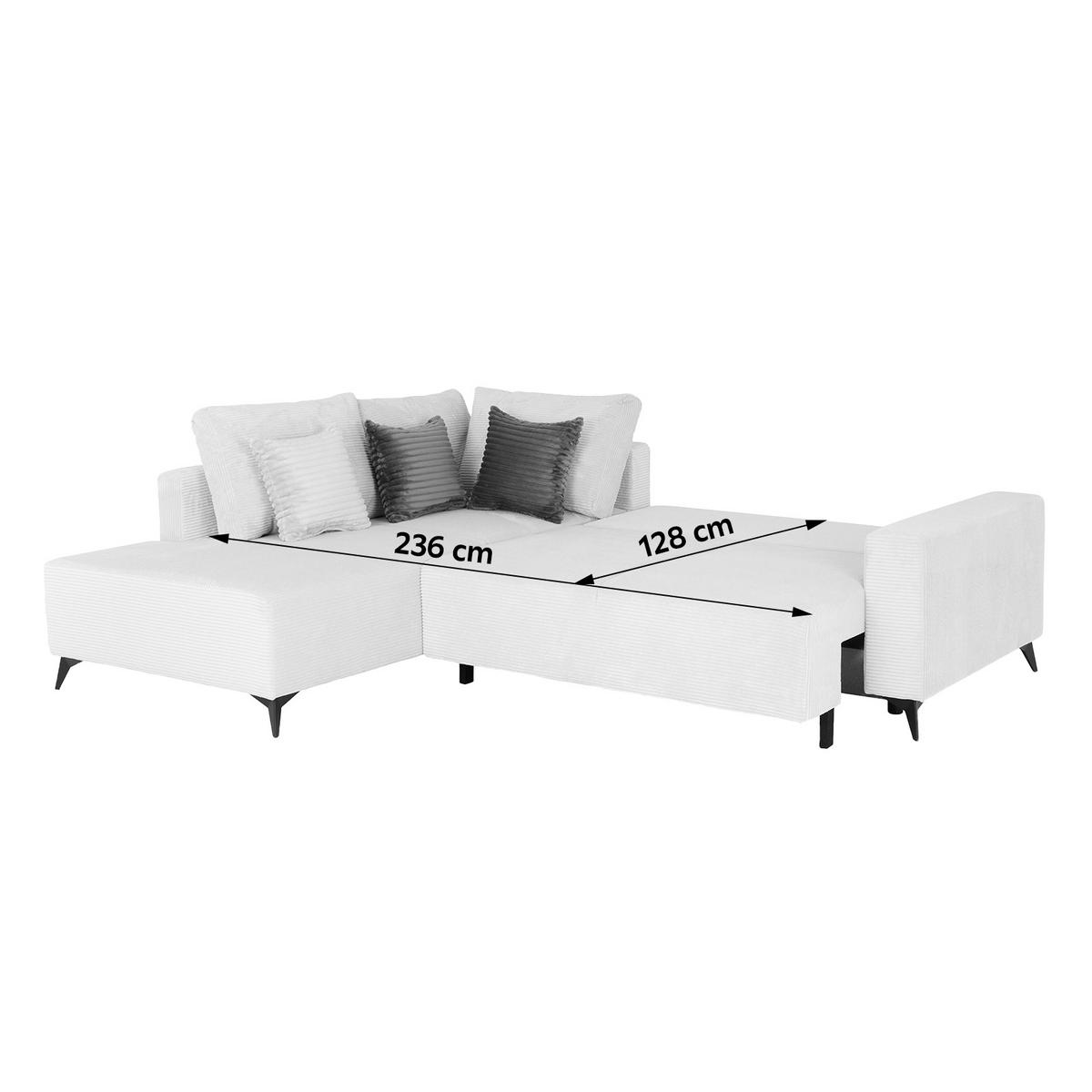 Canapea modulara VIKTOR - crem, Modern, textil (212/270cm) - Modern Living