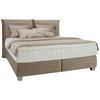 Boxspringbett Fog in Beige ca. 180x200cm - Beige/Silberfarben, Lifestyle, Holz/Holzwerkstoff (180/200cm) - Premium Living