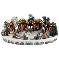 POZYTYWKA DEKORACYJNA 10055497 WINTERSZENE - zielony/czerwony, Trend, tworzywo sztuczne (44/18/30cm) - X-Mas