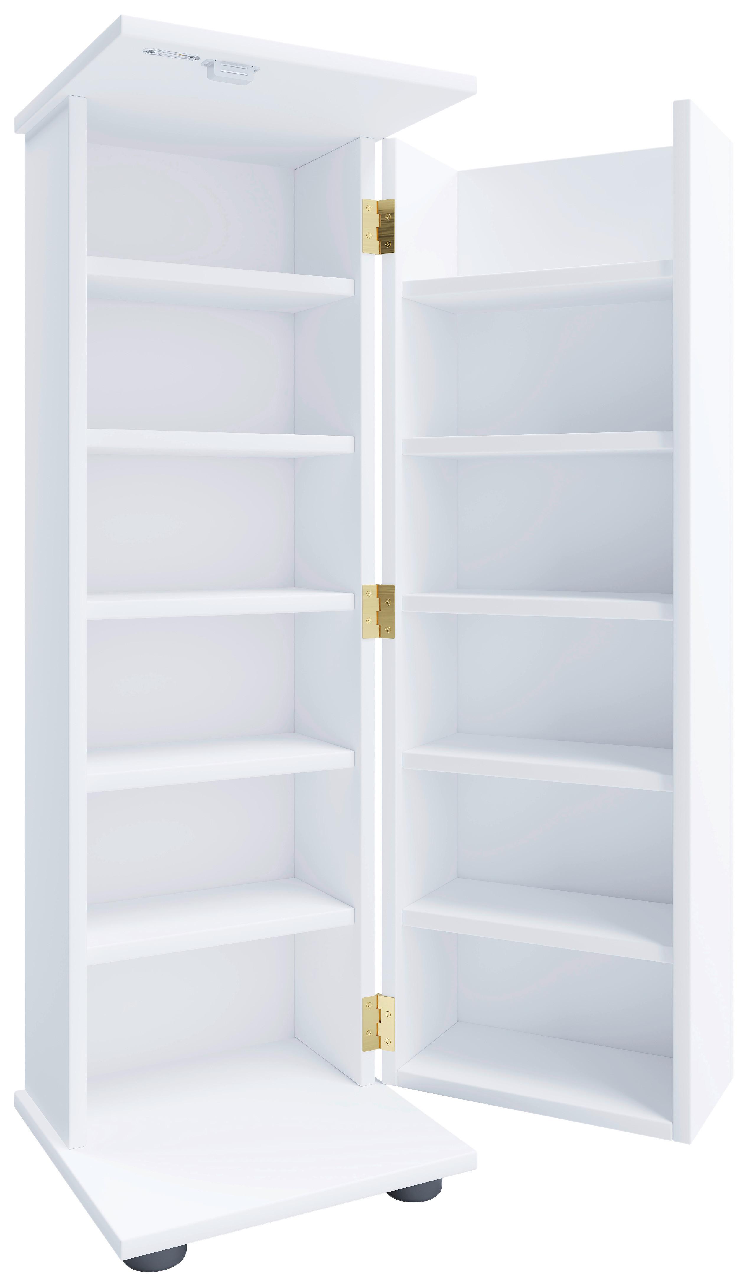 Kombiniran Umivalnik Bitila 100, Bela, Barva Hrasta - bela/medeni hrast, Moderno, kovina/leseni material (100cm) - MID.YOU