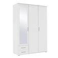 Dulap cu uşi rotative Dulap cu uşi rotative "Rasant" - Alb, Modern, Compozit lemnos (127/188/52cm)