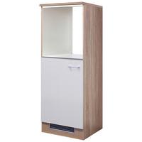 Omara Za Vgradno Napravo Samoa, Bela, Barva Hrasta - bela/barve aluminija, Konvencionalno, umetna masa/leseni material (60/168,5/60cm) - FlexWell