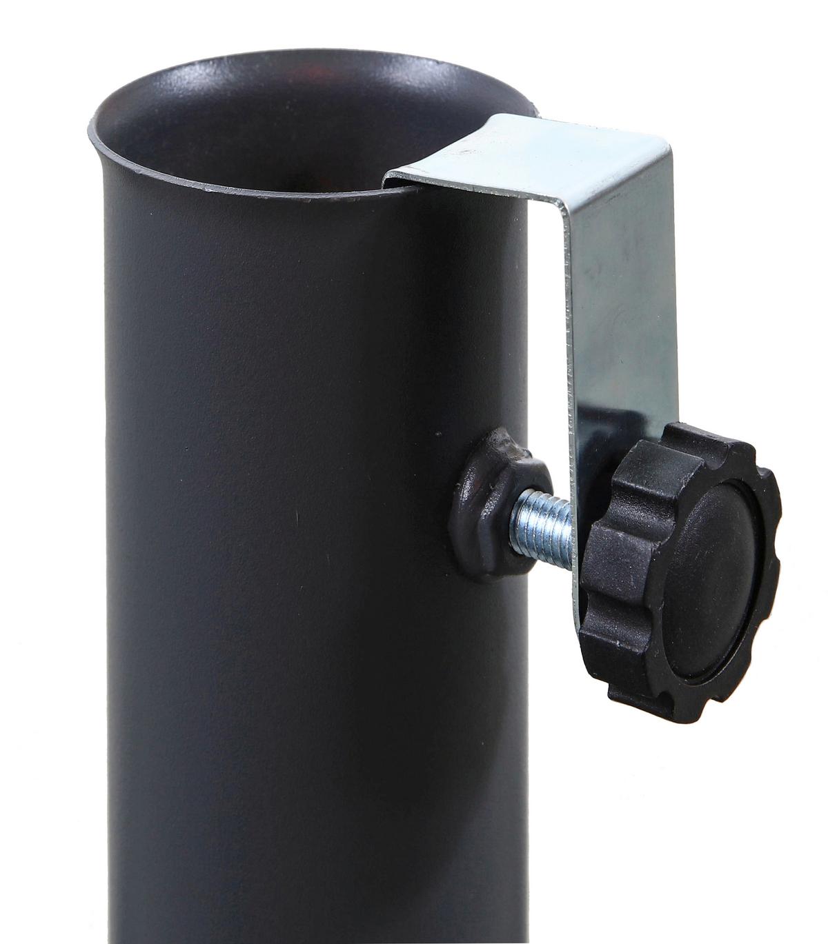 Schneider Schirmständer Plattenständer Plus Anthrazit - Anthrazit, Basics, Metall - Schneider