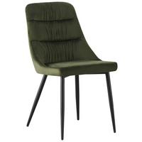 Scaun ALINA - verde/negru, Modern, metal/textil (48/86/60cm) - Mömax