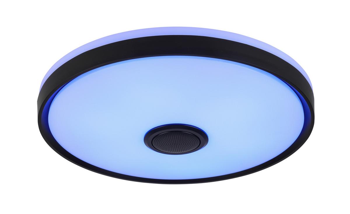 Led Smart Mennyezeti Lámpa Mirsada - fekete/fehér, műanyag/fém (42/8,5cm) - Premium Living
