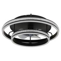 DECKENVENTILATOR 03663 - Klar/Weiss, Design, Kunststoff/Metall (60/20cm) - Globo