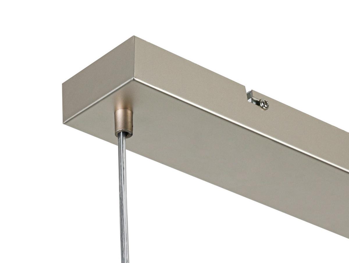 Hängeleuchte Siop Transparent/Bernstein max. 40W - Champagner/Transparent, MODERN, Glas/Kunststoff (80/20/120cm)