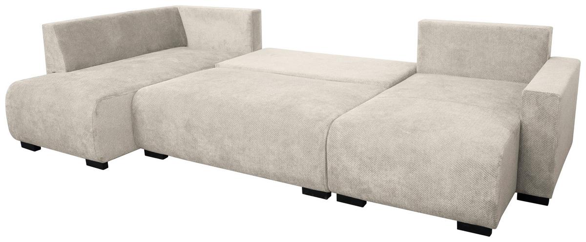 Kutna Garnitura Veronice - plava/crna, Trend, tekstil/plastika (171/313/141cm) - Modern Living