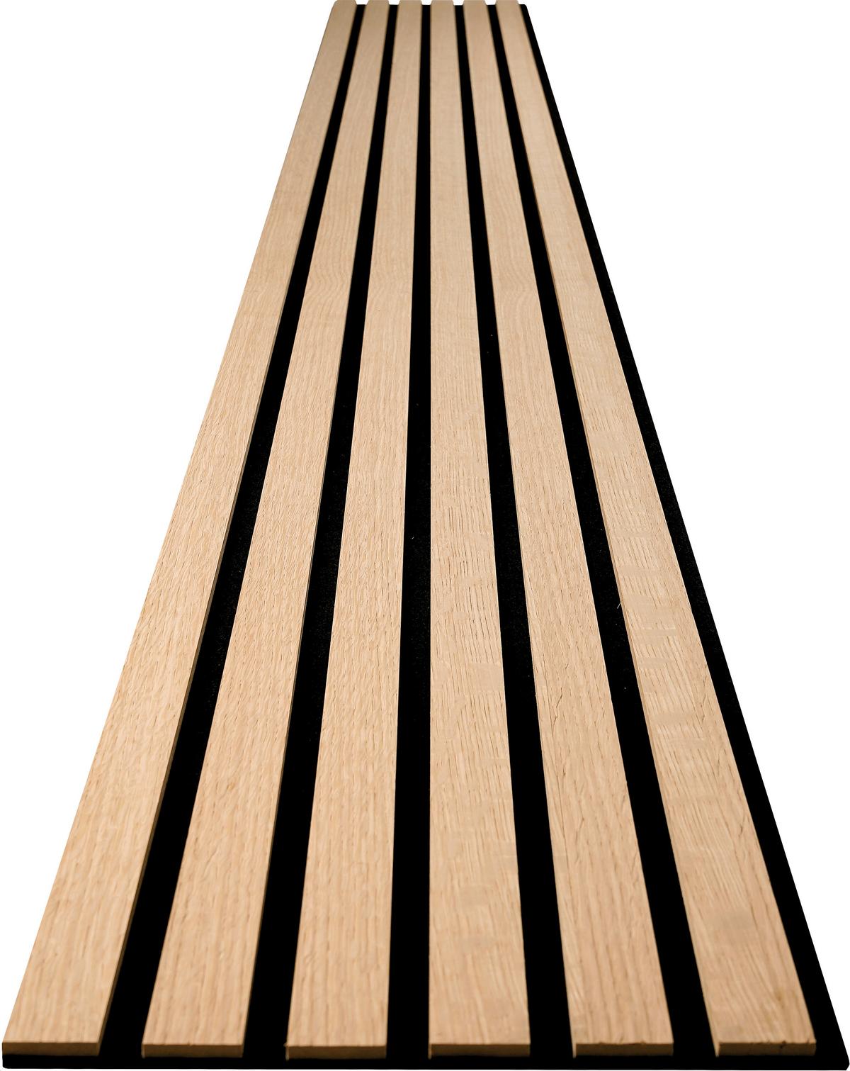 Akustikpaneel Eiche/Hellbraun - Hellbraun, KONVENTIONELL, Holz/Kunststoff (250/30/1.1cm) - Novel
