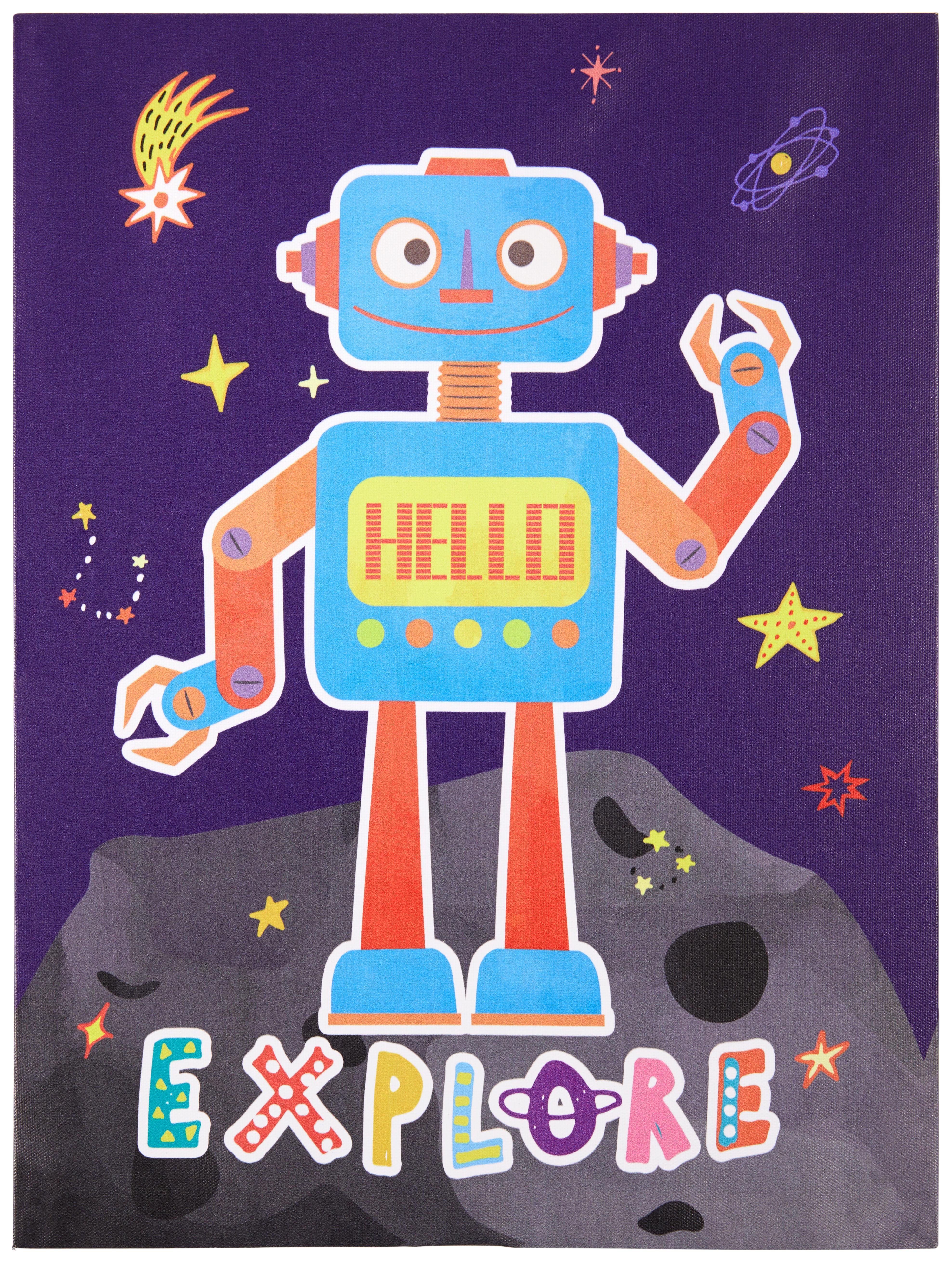 Keilrahmenbild Bunt - Multicolor/Kieferfarben, Holz/Textil (30/40/1,8cm) - Mömax modern living