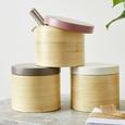 Dose Naturelle in Grau/Natur - Naturfarben/Grau, Holz (14/12cm) - MÖMAX modern living