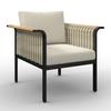 LOUNGESET CASSANDRA - teakfärg/ljusbrun, Modern, metall/trä - Bessagi Garden