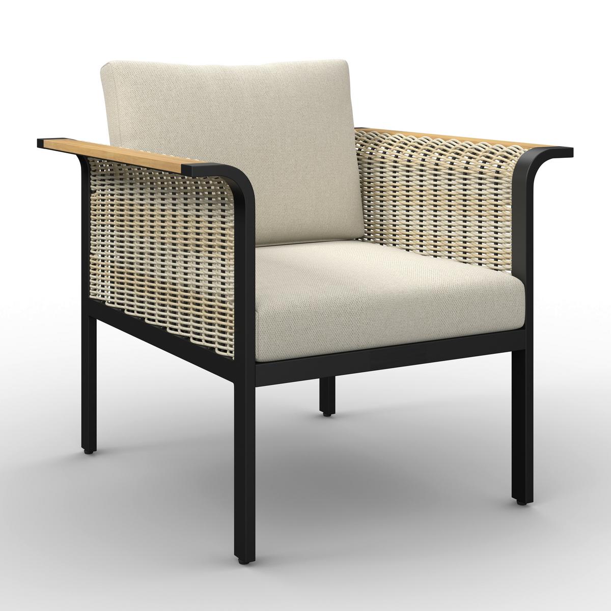 Jedilna Lounge Garnitura Cassandra, 5-Delni Set - svetlo rjava/barva tikovine, Moderno, kovina/tekstil - Bessagi Garden