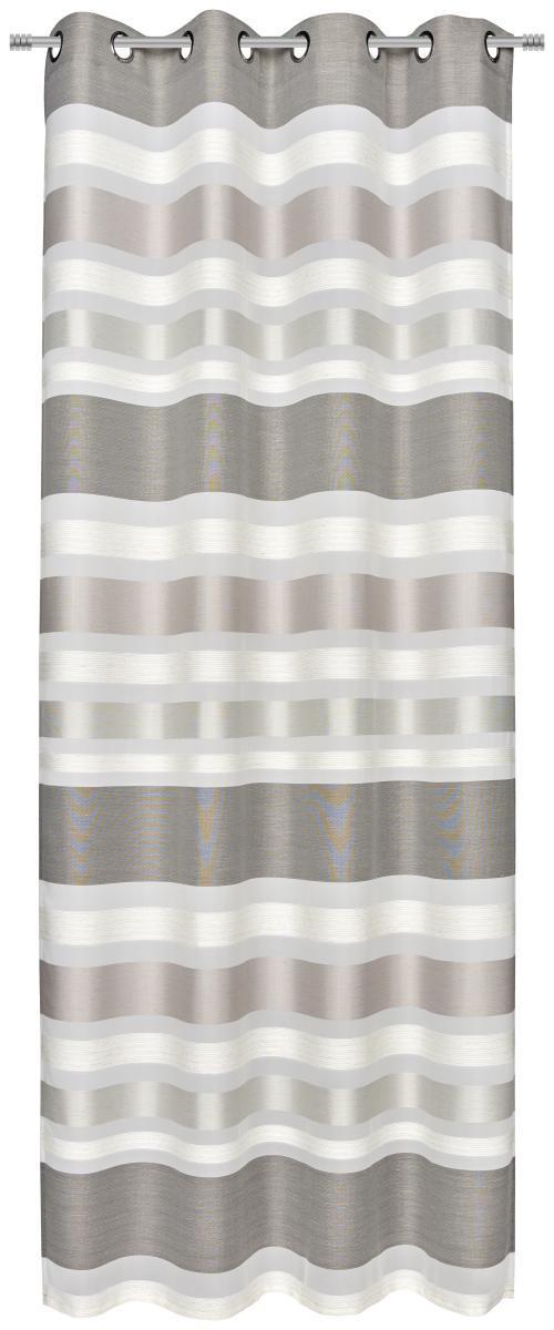 ZASŁONA NA PRZELOTKACH SOPHIE - taupe, Konventionell, tkanina (135/245cm) - Esposa