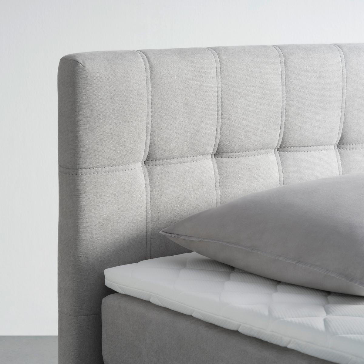 Boxspring Krevet Miami - siva/crna, Konvencionalno, drvni materijal/tekstil (90/200cm) - Modern Living