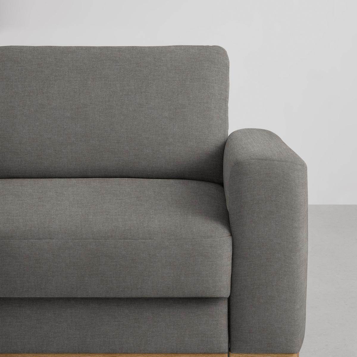 Wohnlandschaft Romeo Taupe - Taupe/Schwarz, KONVENTIONELL, Holz/Textil (167/87/234cm) - Zandiara