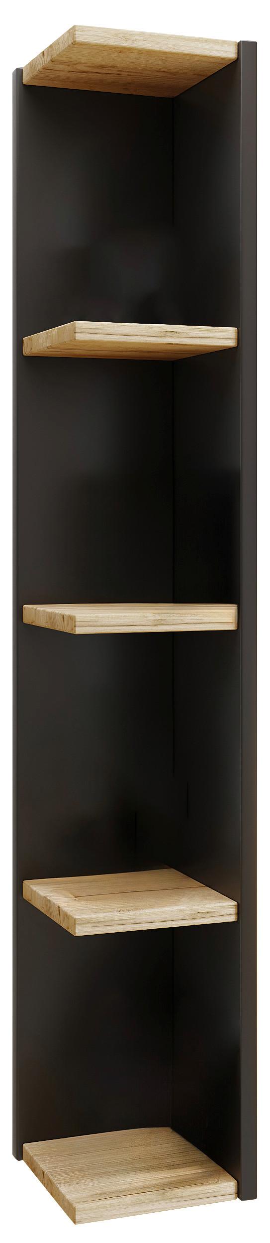Eckregal HONSA Anthrazit ca. 15x97x17 cm - Honigeiche/Anthrazit, Design, Holzwerkstoff (15/97/17cm) - MID.YOU