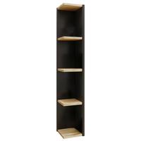 ECKREGAL HONSA - Honigeiche/Anthrazit, Design, Holzwerkstoff (15/97/17cm) - MID.YOU