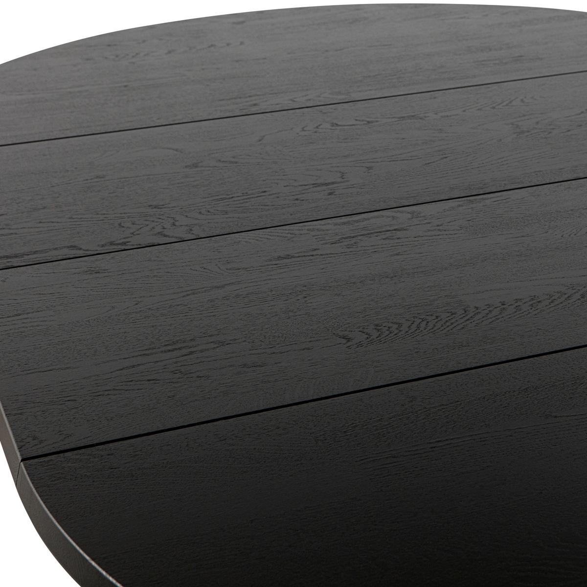 Esstisch Lange Jan Schwarz L: 120-200cm - Schwarz, Design, Holz (120-200/120/75cm) - Livetastic