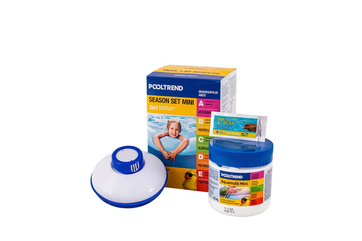 Medencetisztító Alapcsomag Season Set Mini - sárga/világoskék, karton
