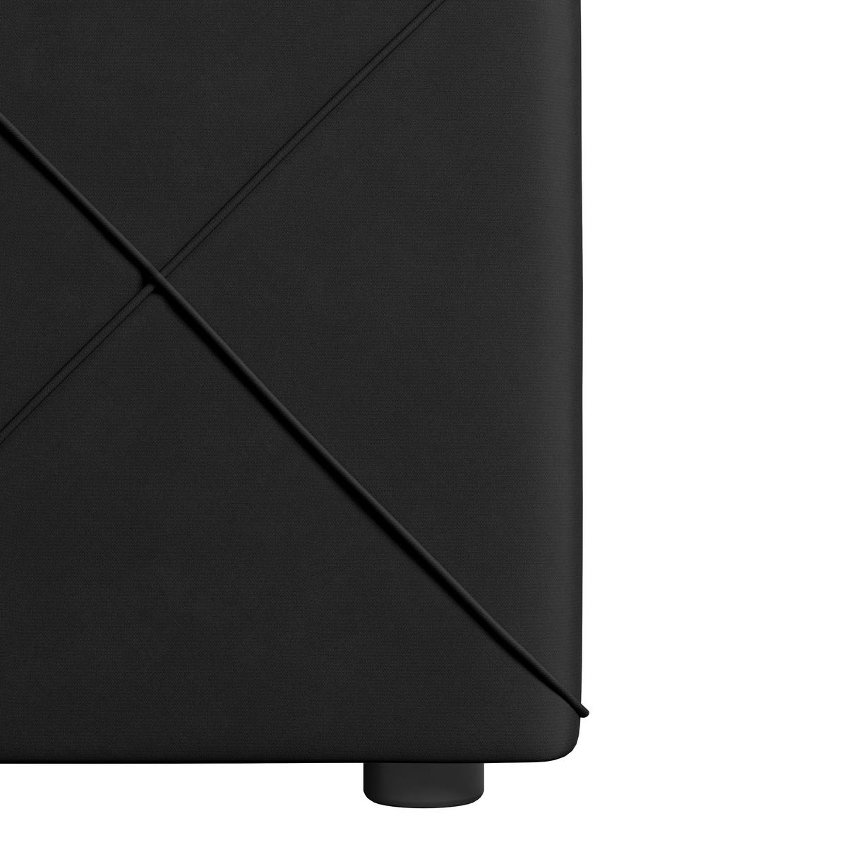 Boxspringbett Cordoba ca. 180x200 cm Schwarz - Schwarz, MODERN, Holz/Textil (180/200cm) - MID.YOU