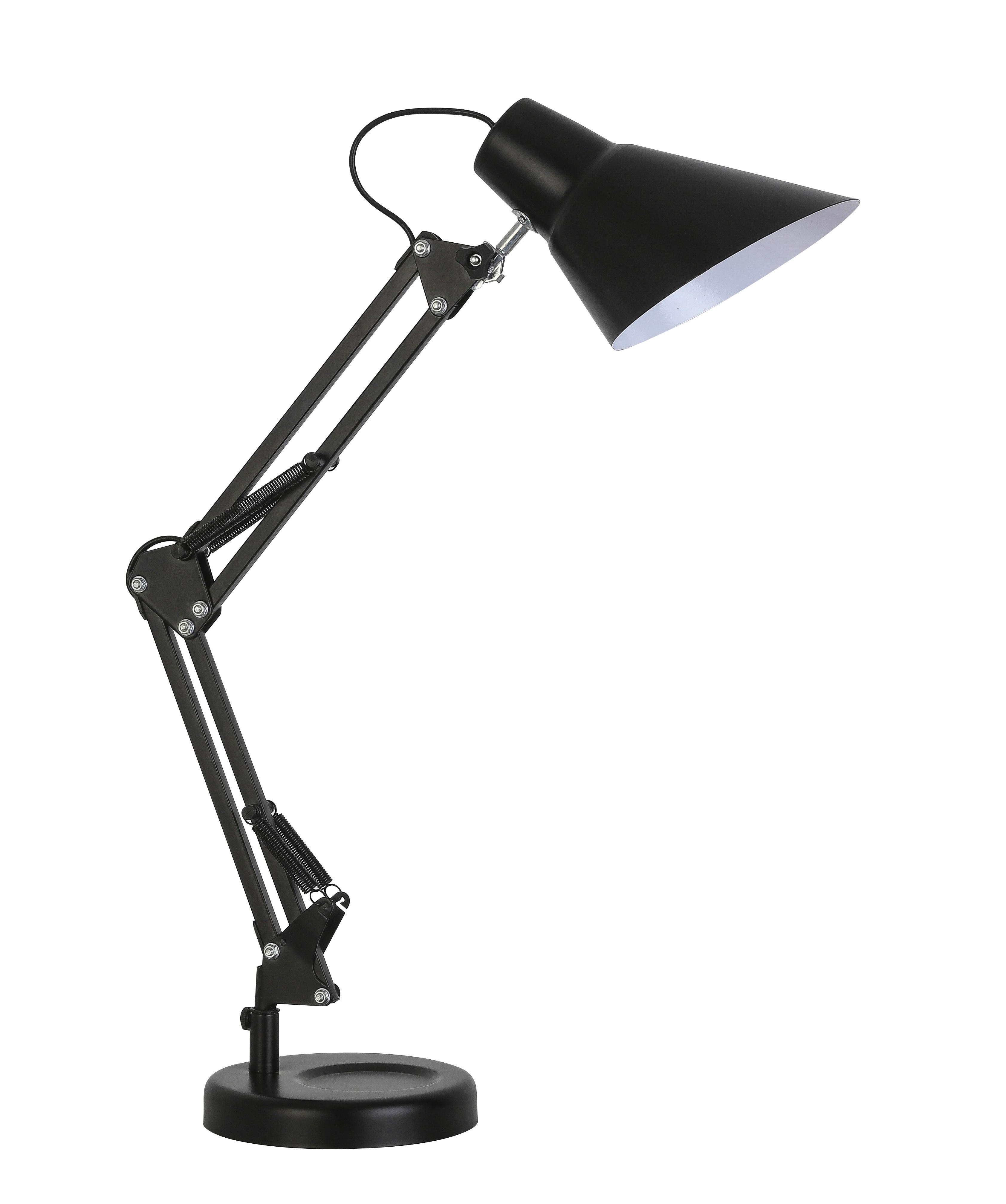 Namizna Svetilka Alonso, Črna, 25 W - črna, Trendi, kovina (15/58cm) - Modern Living