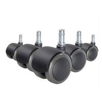 Set Kolesc Za Vrtljivi Stol Rolo Fix, 5-Delni - črna, Basics, umetna masa (5,1/6/5cm) - MID.YOU