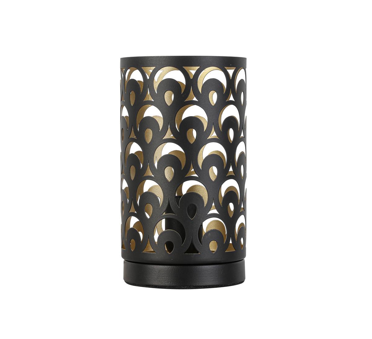 Tischleuchte Gumi max. 40 Watt - Goldfarben/Schwarz, Modern, Metall (12/22cm) - Modern Living
