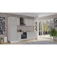 Blok Kuhinja Sa Uređajima Gilda Gola - siva/bela, Moderno, drvo/pločasti materijal (285/216/60cm) - Modern Living