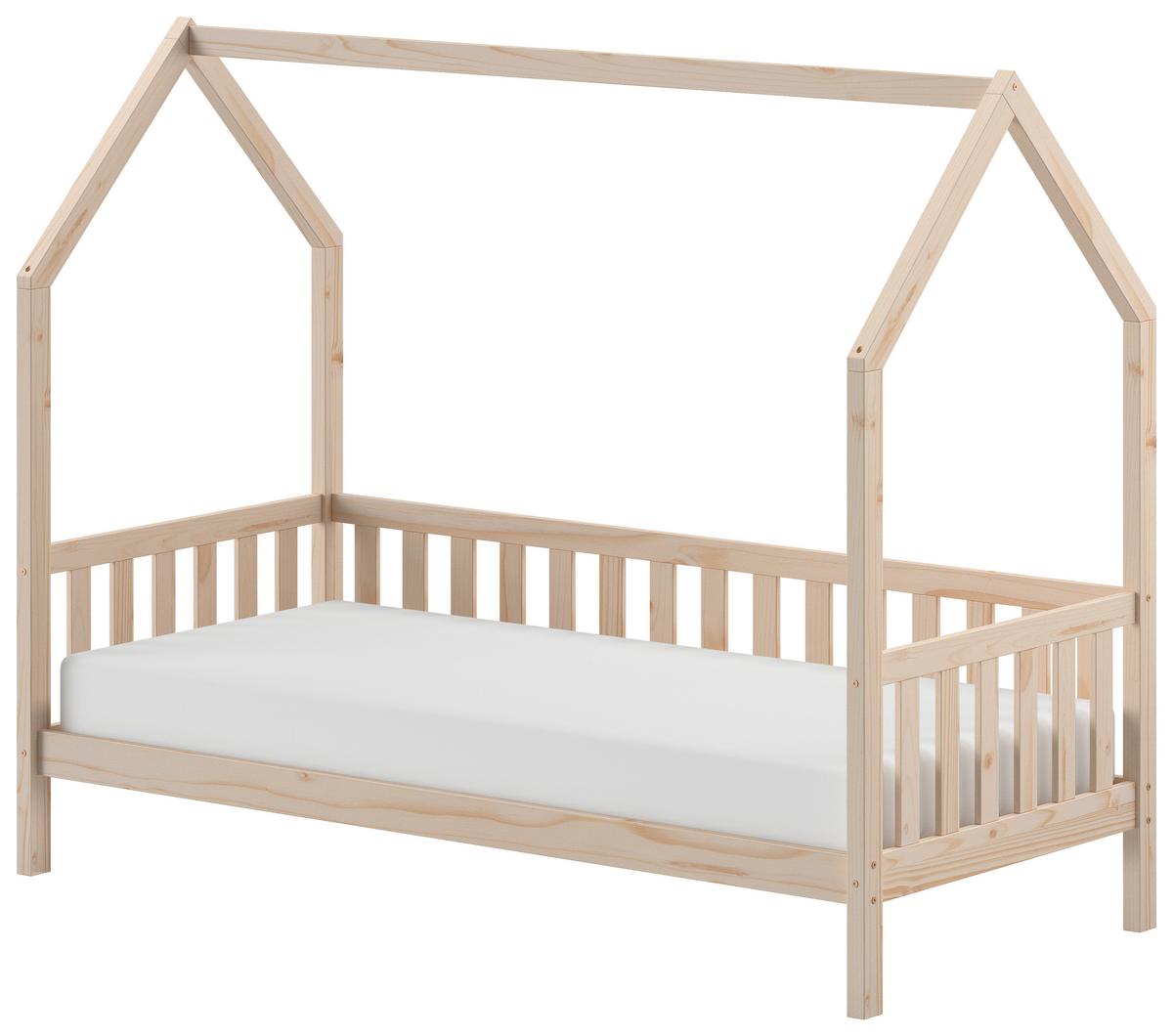 Hausbett Cabane Kieferfarben ca. 90x200 cm Echtholz - Naturfarben/Kieferfarben, Natur, Holz (90/200cm) - Vipack
