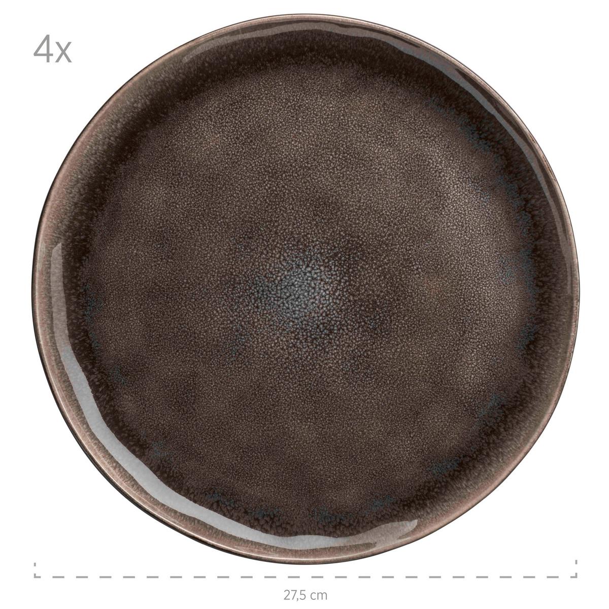 KOMBISERVICE NIARA ORGANIC - Schwarz/Braun, Basics, Keramik - Mäser