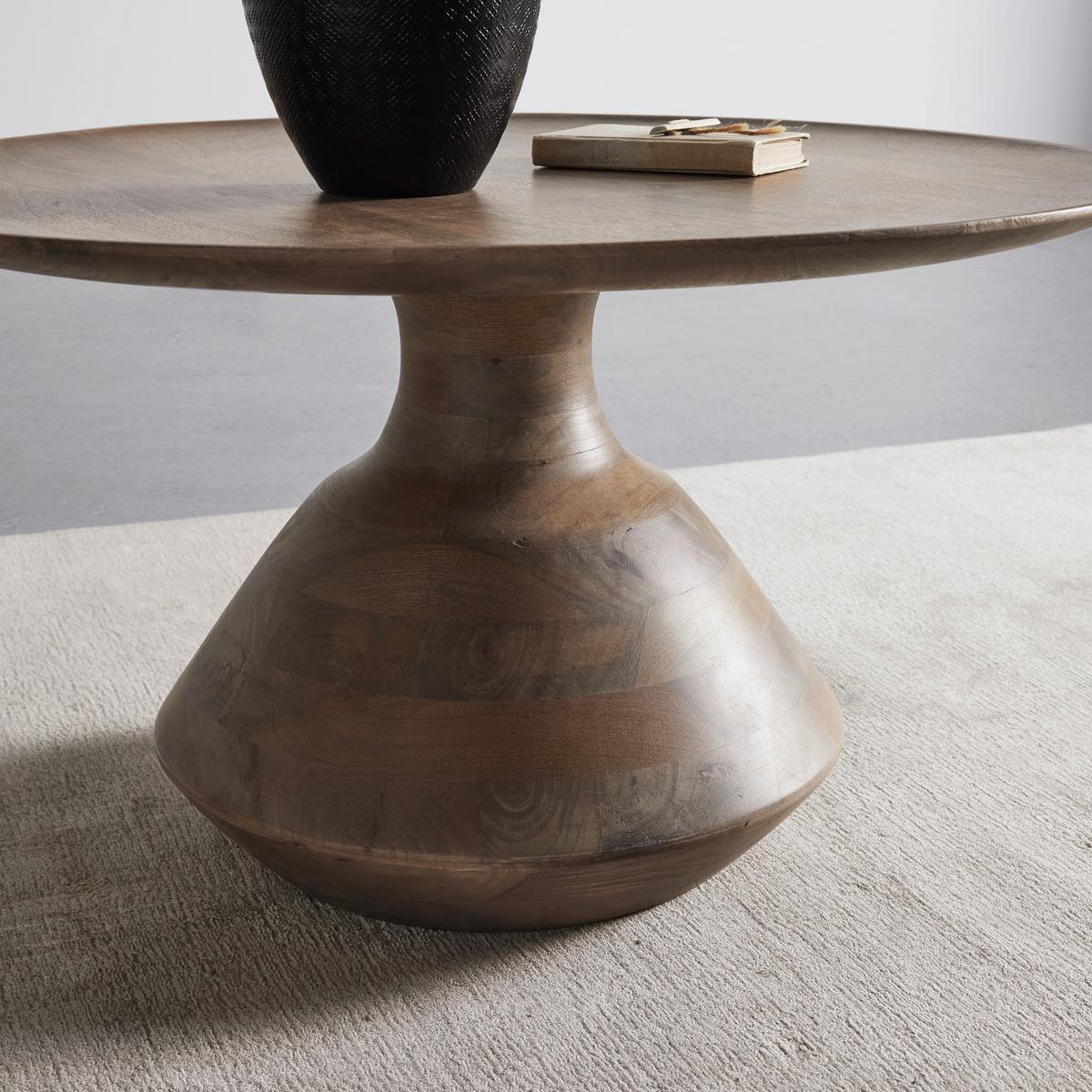 Couchtisch Laya aus Mangoholz - Naturfarben, ROMANTIK / LANDHAUS, Holz (80/80/44cm) - Zandiara