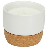 Gyertya Kerámia Edényben Violetta - világoskék/barna, faalapú anyag/kerámia (9,5/8cm) - Modern Living