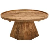 STOLIK KAWOWY BARAKO  -EXKLUSIV- - kolor naturalny, Design, drewno (80/80/40cm) - Carryhome