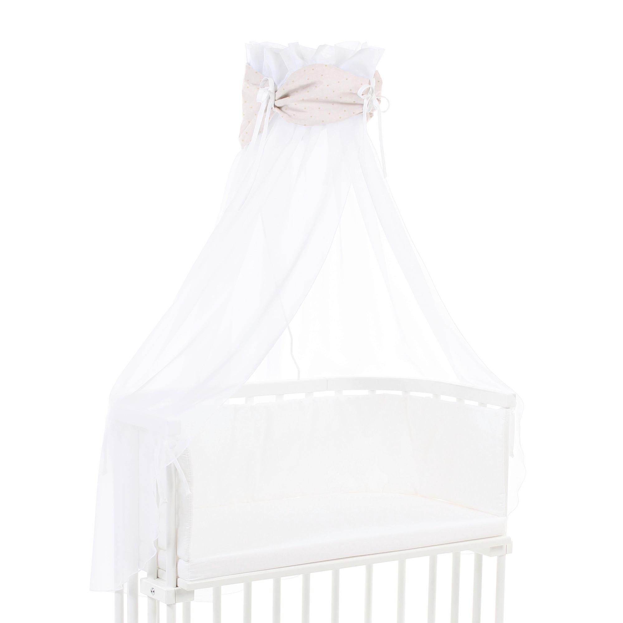 BALDACHIM ORGANIC COTTON ROYAL - beżowy, Basics, tkanina (200/135/0,1cm) - Babybay